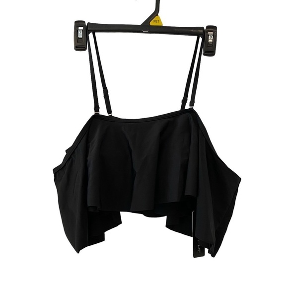 Tempt Me women's size Medium off the shoulder Black swimsuit/halter top - Picture 1 of 7